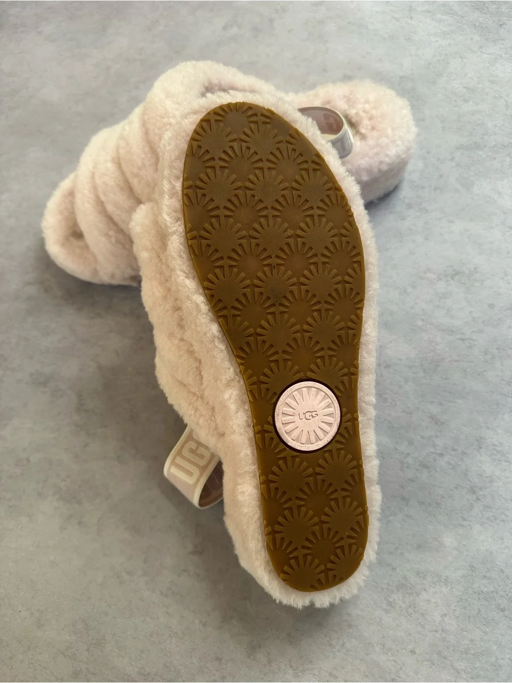 UGG Fluff Yeah Slide Sandal in Light Pink